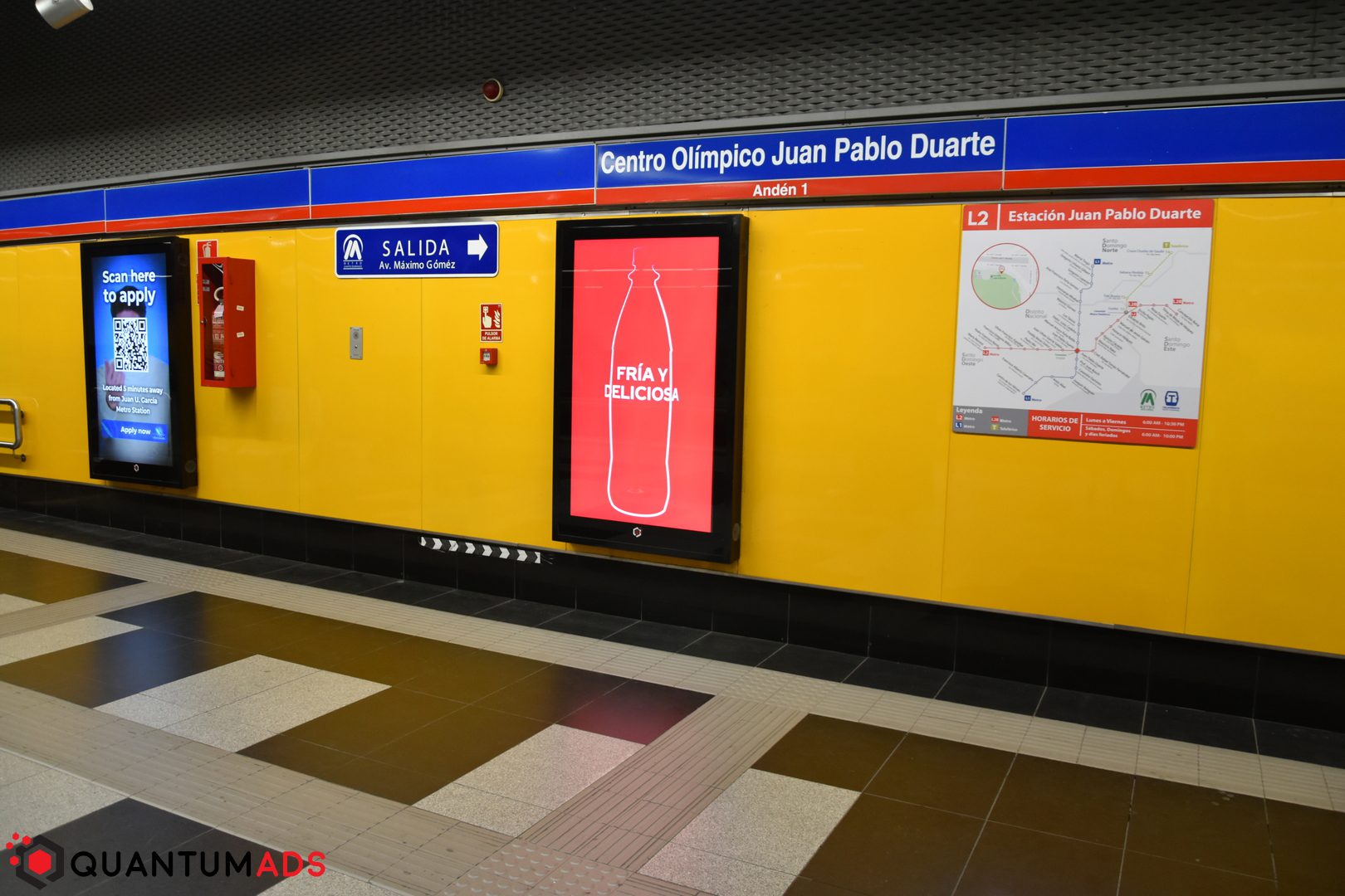 Estación Juan Pablo Duarte - Campaña Coca-Cola